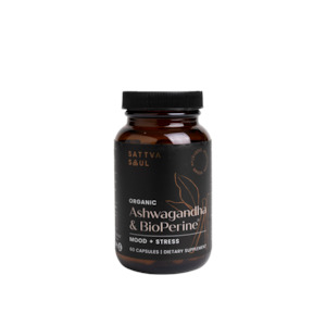 fatigue: Organic Ashwagandha and Bioperine