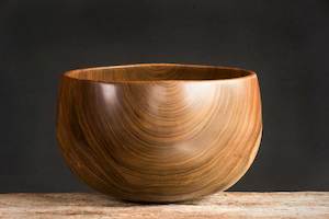 Acacia Wooden Bowl No623 - Hand Crafted Wooden Bowls - Gavin Brunton - Kawau Island