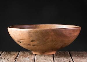 Large Pohutukawa Bowl No598 - Hand Crafted Wooden Bowls - Gavin Brunton - Kawau Island