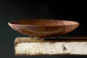 Large Three Legged Pohutukawa Bowl No578 - Hand Crafted Wooden Bowls - Gavin Bru…