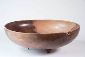 Large Three Legged Pohutukawa Bowl No576 - Hand Crafted Wooden Bowls - Gavin Bru…