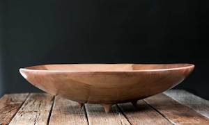 Large Three Legged Pohutukawa Bowl No575 - Hand Crafted Wooden Bowls - Gavin Bru…