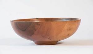 Natural toned Wooden Bowl No492 - Hand Crafted Wooden Bowls - Gavin Brunton - Kawau Island