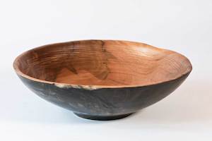 Products: Classic Pohutukawa Fruit Bowl No439 - Hand Crafted Wooden Bowls - Gavin Brunton - Kawau Island