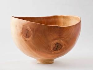 Knotty Wooden Bowl No346 - Hand Crafted Wooden Bowls - Gavin Brunton - Kawau Island