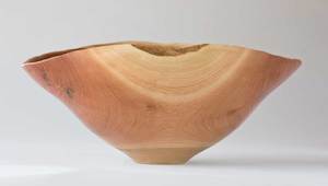 Products: Wooden Salad Bowl No344 - Hand Crafted Wooden Bowls - Gavin Brunton - Kawau Island