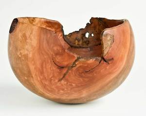 Silver Dollar Bowl No104 - Hand Crafted Wooden Bowls - Gavin Brunton - Kawau Island