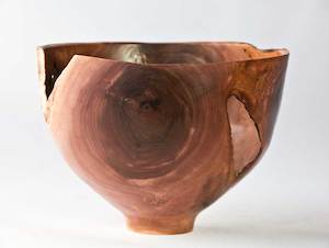 Products: Display Wooden Vessel No357 - Hand Crafted Wooden Bowls - Gavin Brunton - Kawau Island