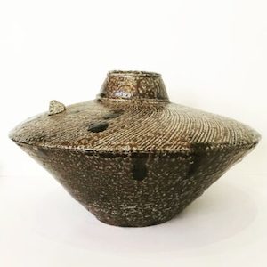 Sculptural ceramic vessel