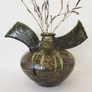 Sculptural ceramic vessel