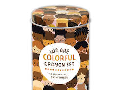 Skin Tone Crayons in Tin