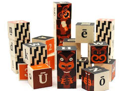 Māori Design Alphabet Blocks - Education and Play set