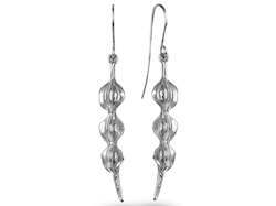 Kowhai Pod Earrings silver