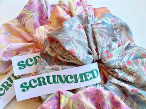 Gift: Hand Marbled Statement Scrunchies