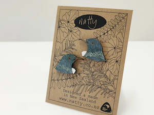 Natty Tui Head Earrings