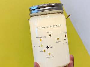 Matariki Sparkle Jar Light - double sided