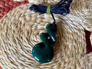 NZ Pounamu Rau Kumara pendant