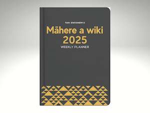 Tuhi 2025 Planner - WEEKLY Black/Gold PREORDER