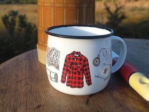 NZ Tramping Gear Enamel Mug