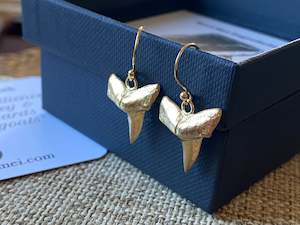 Niho Tooth Earrings - 10ct gold plate