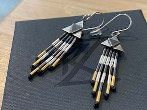 Piupiu Earrings - silver and gold