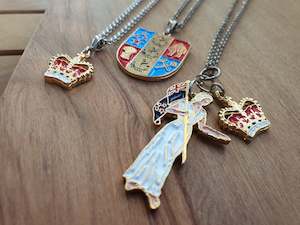 Tania Tupu Coat of Arms necklaces