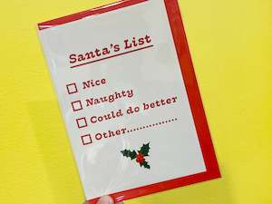 Gift: Card - Santa's List