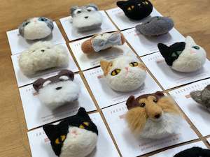 Felted Pet brooches - assorted