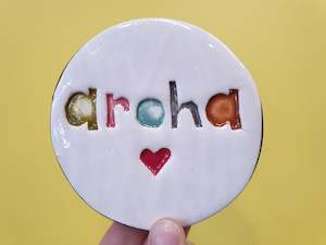 Gift: AROHA wall tile round