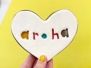 Aroha Heart wall tile