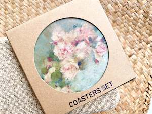 Coasters set of 4 - Roses