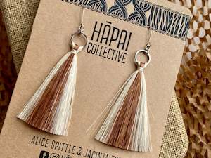 Muka Tassel earrings - brown