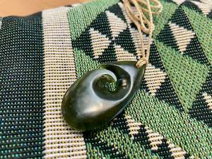 Gift: Contemporary Pounamu Roimata Koru pendant