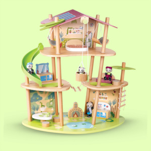 Toy: Hape Green Planet Explorers Pandas™ Bamboo House