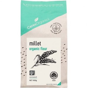 Ceres Millet Flour (sticky, hulled, organic, gluten free) - 1kg