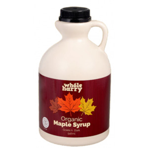 Maple Syrup, Organic (Grade A, dark colour, robust taste,100% pure) - 946ml