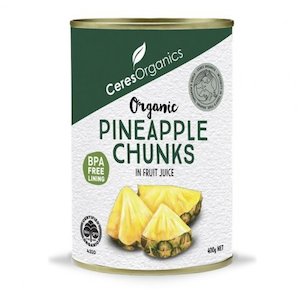 Fruits: Pineapple Chunks (Organic, In Fruit Juice) - 400g