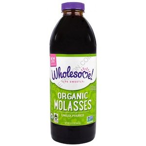 Products: Wholesome Sweeteners Blackstrap Molasses (organic, unsulphured)