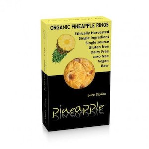 Kokonati Dried Pineapple Rings (organic) - 100gr