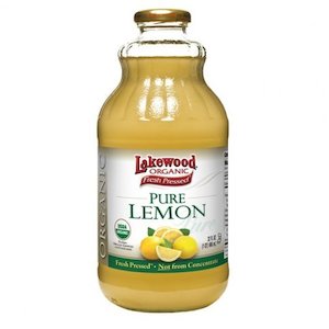 Lakewood Juice, Pure Lemon (Organic, no added sugar) - 946ml