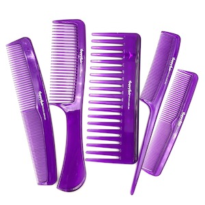 Hair Combs 5-Pack Purple