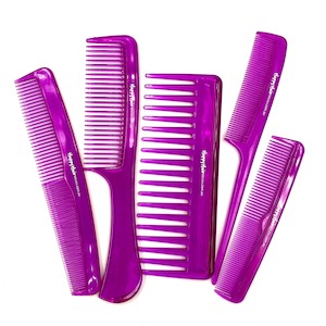 Hair Combs 5-Pack Pink