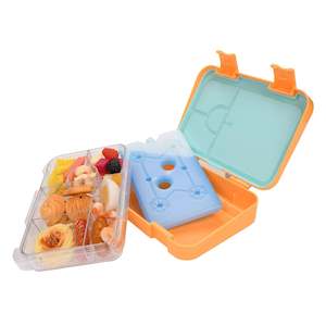 Kids Bento Lunch Boxes with Removable Ice Pack Orange