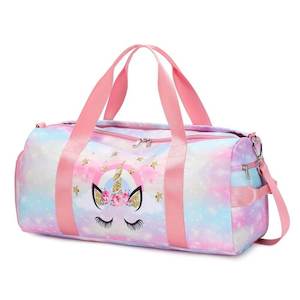 Pink Unicorn Gym Bag & Duffle Bag