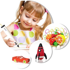 Internet only: Low Temperature 3D Printing Pen for Kids with 10 Colors Free PCL Filaments