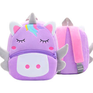 Internet only: Toddler & Daycare Backpack-Purple Unicorn