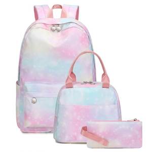 Internet only: Pink Galaxy Backpack Set