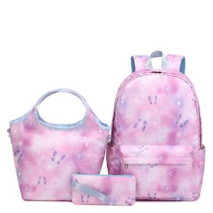 New Butterfly & Galaxy Backpack Set