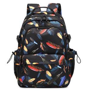 Black Feather Backpack