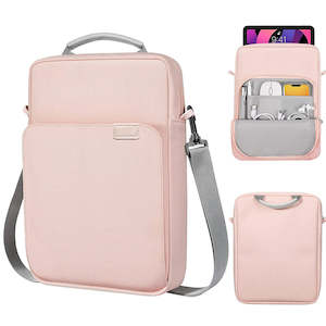 Laptop Sleeve 13 inch Pink with Shoulder Straps